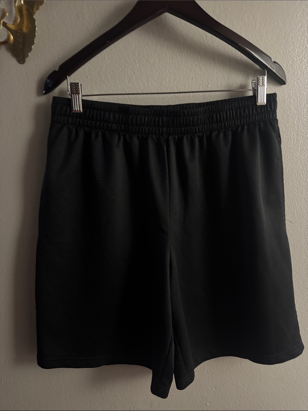 Athletic Works Black Mesh Athletic Shorts